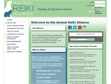 Tablet Screenshot of animalreikialliance.com